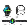 K62 1.43 Inch Waterproof Bluetooth Call Weather Music Smart Sports Watch, Color: Silver Three-bea...