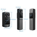 4K/30FPS 5G/2.4G HD Night Video Outdoor Waterproof Riding Record Thumb Camera, Spec: Standard Black