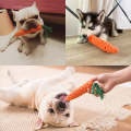 Carrot Dog Toys Teething Cotton Rope Sturdy And Bite Resistant Hand-Woven Pet Supplies, Size: 19x3cm