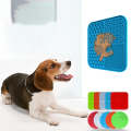 Silicone Pet Licking Placemat Anti-Choking Slow Food Suction Cup Placemat for Cats and Dogs, Styl...
