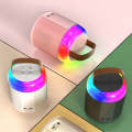 Home Portable Bluetooth Speaker Small Outdoor Karaoke Audio, Color: Y1 Pink(Double wheat)
