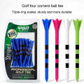 30pcs /Box PGM 83mm Golf Ball Tee Limit Scale Line Tee Ball Holder, Model: QT027-White