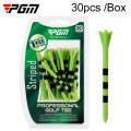 30pcs /Box PGM 83mm Golf Ball Tee Limit Scale Line Tee Ball Holder, Model: QT027-Green