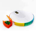 One Week Portable Timing Smart Pill Boxes Elder Reminding Electronic Medicine Box(Rainbow)
