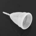 3 PCS Reusable Soft Cup Silicone Menstrual Cup, Size:Small(Transparent)