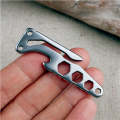Multi-function Bottle Opener Keychain Outdoor Pocket Tool Pry Bar Hex Key Wrench