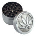 Weed Grinder Metal Stainless Steel Maple leaf Type Herbal Herb Tobacco Grinder, Size:30MM 3 laryers