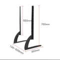 27-55 inch Mount Height Adjustable Universal Stand Base Desktop TV Mount for TV LCD Flat Screen