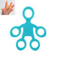 Humanoid Silicone Finger Puller Finger Force Wrist Exercise Pull Ring(Blue)