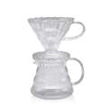 Heat-resistant Hand-made Coffee Glass Pot Cloud Coffee Sharing Pot, Specification:350ml Integrate...