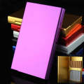 Ultra-thin Personality Creative Ladies Cigarette Case Metal Cigarette Case(Purple)