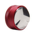 Macaron Stainless Steel Coffee Powder Flat Powder Filling Device, Specification:Three Pulp(Red)