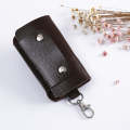 2 PCS Leather Car Key Cover Key Case(Coffee)
