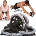Multifunctional Roller Rope Abdominal Wheel Beginners Use Fitness Equipment Set(Pull Rope + Belly...