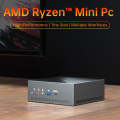 MN37 Barebone Mini PC, AMD Ryzen 7 3750H CPU, No RAM+Hard Disk, Support 3 Screens Output(Silver G...