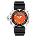 SANDA 3008 Multifunctional Men Outdoor Sports Noctilucent 50m Waterproof Digital Wrist Watch (Bla...