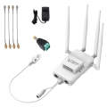VONETS VAR600-H 600Mbps Wireless Bridge WiFi Repeater, With Power Adapter + 4 Antennas + DC Adapt...