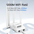 VONETS VAR1200-H 1200Mbps Wireless Bridge External Antenna Dual-Band WiFi Repeater, With DC Adapt...