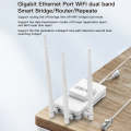 VONETS VAR1200-H 1200Mbps Wireless Bridge External Antenna Dual-Band WiFi Repeater, With 4 Antenn...