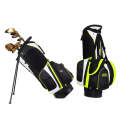 PGM Golf Nylon Lightweight Bag with Holder(Black Green)