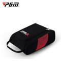 PGM Golf Convenient and Breathable Wear-resistant Nylon Shoe Bag (Black Red)