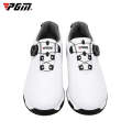 PGM Golf Breathable Rotating Buckle Sneakers Outdoor Sport Shoes for Men(Color:White Black Size:41)