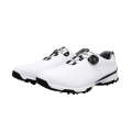 PGM Golf Breathable Rotating Buckle Sneakers Outdoor Sport Shoes for Men(Color:White Black Size:43)
