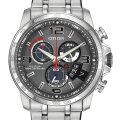 Authentic CITIZEN Eco Drive Stainless Steel Atomic Timekeeping Chronograph Mens Watch