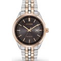Authentic CITIZEN Eco-Drive Corso Two Tone Stainless Steel Mens Watch
