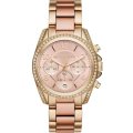 Authentic MICHAEL KORS Blair Two Tone Crystal Chronograph Ladies Watch