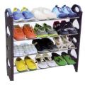 Stackable Shoe Rack - Store 12 pairs of Shoes  4 Layer