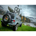 TeraFlex JK HD Aluminium hinged tyre carrier with adjustable spare tyre mount