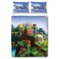 Minecraft Epic Duvet Cover And Pillowcase Set - Minecraft Bedding  - Double
