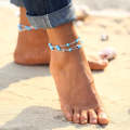 Summer Beaded Ankle Bracelet | Anklet (Gold Chain)