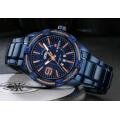 Men's Naviforce Rope Chain Stainless Steel Watch  - Blue