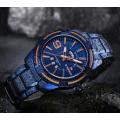 Men's Naviforce Rope Chain Stainless Steel Watch  - Blue