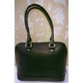 100% Genuine Buffalo Leather Elegant  Everyday Formal Handbag - Black