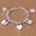 5 Silver Charms Bracelet