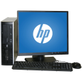 HP 8000 Elite Pro Intel Core 2 Duo Desktop PC + 17" Monitor