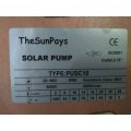 Solar Borehole Pump, Max Head 110m, Screw-Type, With Controller (PUSC10)
