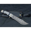 BOWIE BLACK & GREY WOODEN SHEET WITH DAMASCUS BLADE SA04- GB