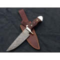 Handmade Damascus Steel Bowie Knife-SAB004