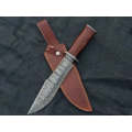 Handmade Damascus Steel Bowie Knife-SAB007