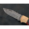 Handmade Damascus Steel Folding Knife-SAF005