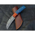 Blue Handle & Orange Bolster Skinning Knife SAK009