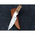 Handmade Damascus Hunting Knife-C109