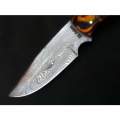 Handmade Damascus Steel Hunting Knife