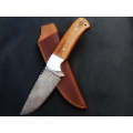 Handmade Damascus Steel Skinning Knife-C26