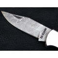 Damascus Steel Folding Knife-C90
