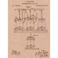 Vintage Patent Sketch Style Beer Brewing - Unframed
